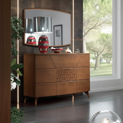 Slaapkamer set commode spiegel luxe compleet modern commodes 2-delig.