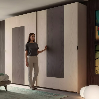 Kledingkast bruin Slaapkamer Materiaal Hout Kast Houten Kast
