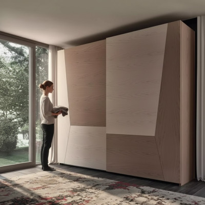 Kledingkast bruin Slaapkamer Materiaal Hout Kast Luxe Modern