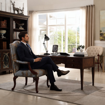 Bureau bruin Computer Kantoor tafel PC Bureau thuiskantoor nieuw