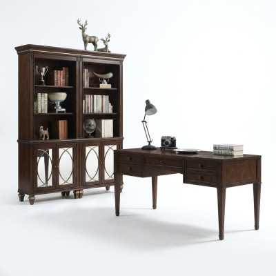 Bureau bruin Computer Kantoor tafel PC Bureau thuiskantoor nieuw