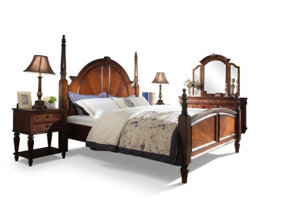 Bed 2x Nightstands Bedroom Set Luxury Design new brown 3-piece Modern  Bed 2x Nachtkastjes Slaapkamer Set Luxe Ontwerp nieuw bruin 3-delig Modern