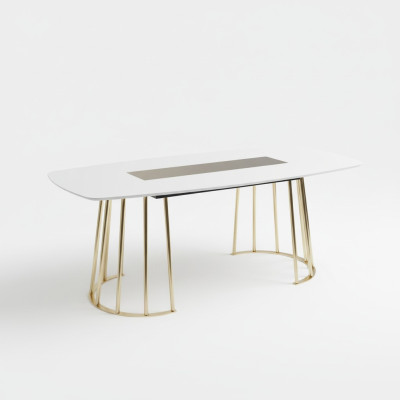 Eettafel Luxe houten keukentafel Eettafel nieuw Stijl Modern wit