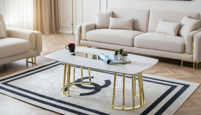 Salontafel wit Modern woonkamermeubilair Tafel Luxe design nieuw Luxe
