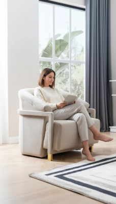 Lounge meubels éénzitter draaistoel bankstel 1-zits woonkamer modern