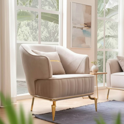 Woonkamer fauteuil meubels draaistoel 1-zits moderne rode design textiel  -  Woonkamer fauteuil meubels draaistoel 1-zit moderne rode design textiel