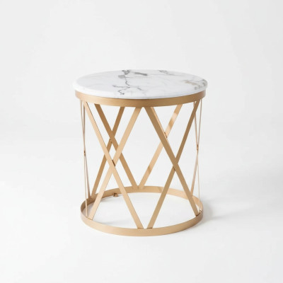 Woonkamer bijzettafel goud Modern meubels Materiaal Roestvrij staal Ontwerp nieuw