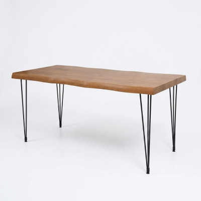 Eetkamer eettafel luxe meubilair hout keukentafel nieuw bruin tafel modern