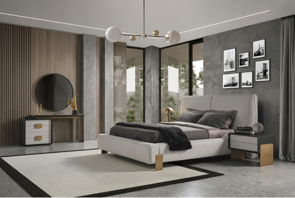 Slaapkamer set Bed 2x Nachtkastjes Kaptafel Luxe nieuw 5-delige