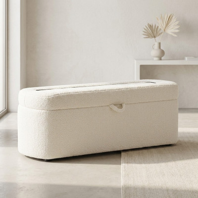 Slaapkamer meubels Witte bank Designer zitbank Beklede ladekast