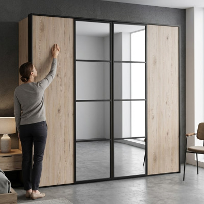 Grote slaapkamer kledingkast Moderne kasten Luxe houten meubels