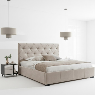 Luxe gestoffeerd bed Hoofdbord Slaapkamerinrichting