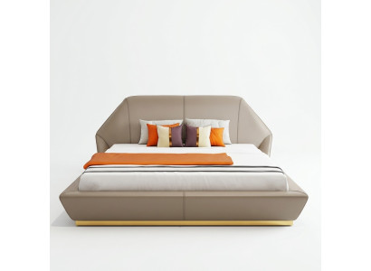 Modern wit tweepersoonsbed slaapkamer bedden ontwerper meubels houten frame