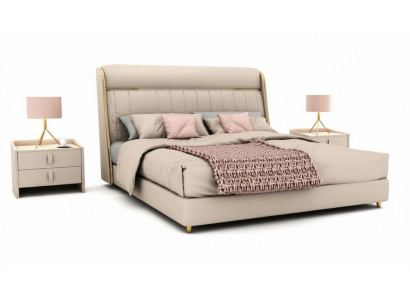 Luxe Beige Slaapkamer Bed Stijlvol Slaapkamer Houten Meubels