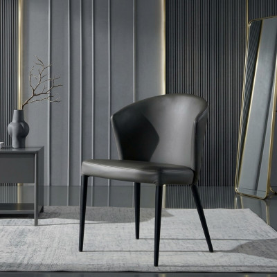 Zwarte eetkamerstoel Stijlvolle eetkamer houten stoelen Moderne meubels