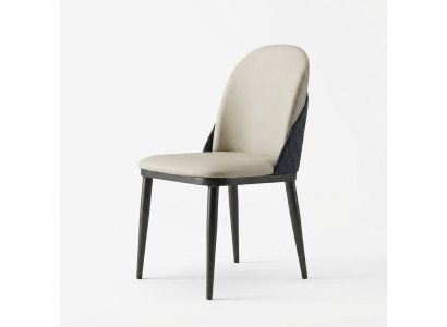 Witgrijze eenzitter Moderne eetkamerstoelen Armstoel Houten meubels