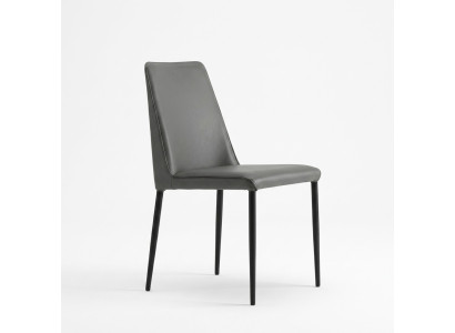 Volledig zwarte eetkamerstoel ontworpen houten stoelen textiel fauteuils