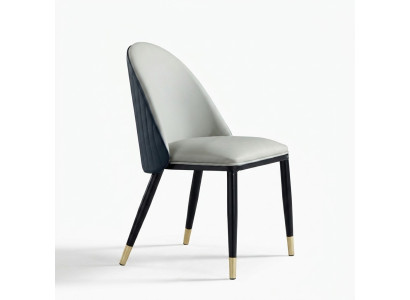 Heldergrijze eetkamerstoel Stijlvolle houten stoelen Moderne fauteuils Nieuw