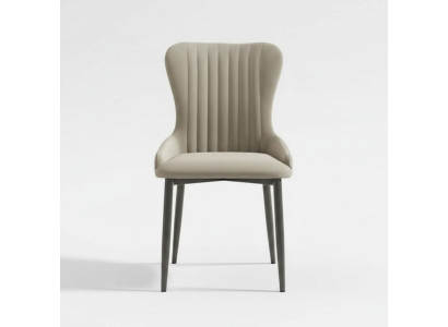 Grijze gestoffeerde stoel Moderne eetkamermeubels Designer eenzitter Nieuw