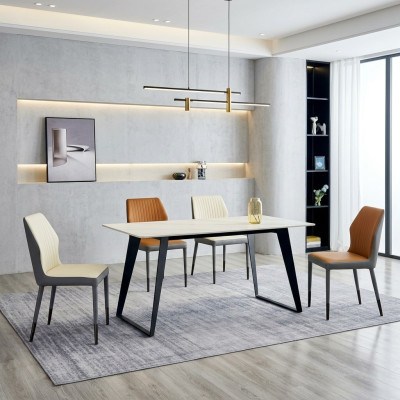 Witte eettafel Ontwerper keukentafels Eetkamer meubels Houten tafels