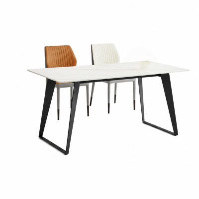 Witte eettafel Ontwerper keukentafels Eetkamer meubels Houten tafels