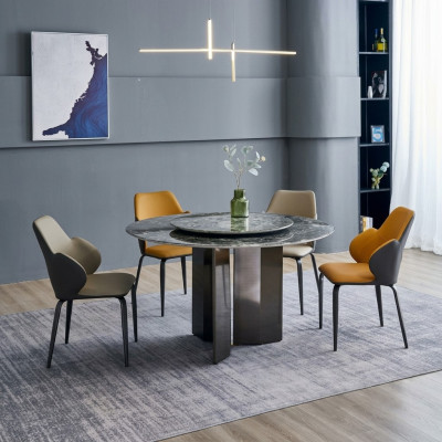 Grijze ronde eettafels Keukentafel Luxe houten tafels Tafel