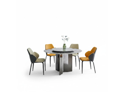 Grijze ronde eettafels Keukentafel Luxe houten tafels Tafel
