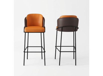 Tweekleurige barkruk ontwerper 1-zits moderne loungestoelen lounge meubels  Tweekleurige barkruk ontwerper 1-zits moderne loungestoelen lounge meubels
