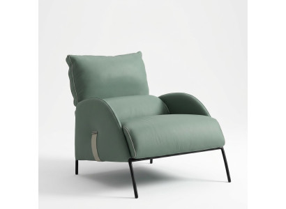 Ontwerper Groene Stoel Moderne Fauteuil 1-Zits Loungestoel
