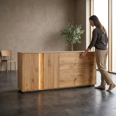Bruine houten ladekast Woonkamer commodes Luxe laden dressoir Nieuw