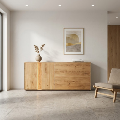 Bruine houten ladekast Woonkamer commodes Luxe laden dressoir Nieuw