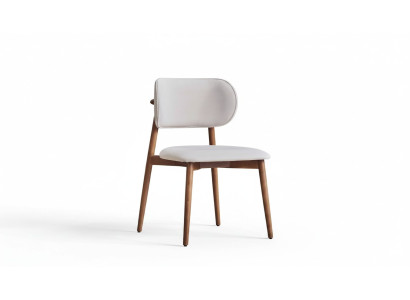Witte textielstoel ontwerper eenpersoons stijlvolle eetkamerstoelen stoelen