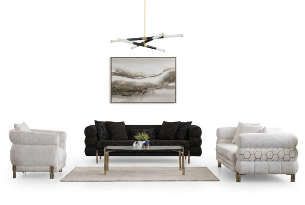 Bankstel 3+3+1 zitter luxe fauteuil woonkamer set bankstellen 3-delig