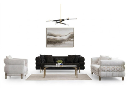 Bankstel 3+3+1 zitter luxe fauteuil woonkamer set bankstellen 3-delig