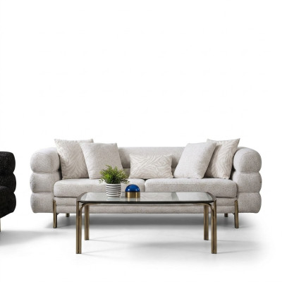 Witte driezits luxe 3-zits woonkamer designer zitmeubels bankstellen