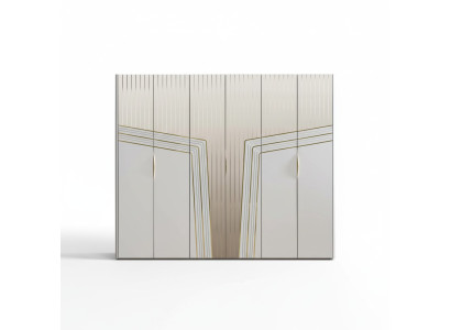 Moderne witte kledingkast houten kast slaapkamer luxe meubels nieuw
