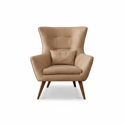 Woonkamer fauteuil beige Design Bank Luxe Nieuw Relax Lounge Bekleding Translated to Dutch: Woonkamer fauteuil beige Design Bank Luxe Nieuw Relax Lounge Bekleding