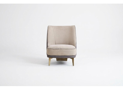 Beige fauteuil Woonkamer Meubels Luxueuze gestoffeerde fauteuil Designer 1-zits