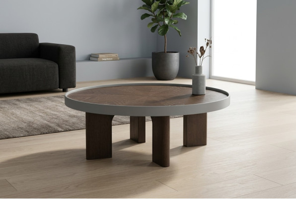 Moderne ronde salontafel Ontwerper Bruin salontafels Woonkamertafel
