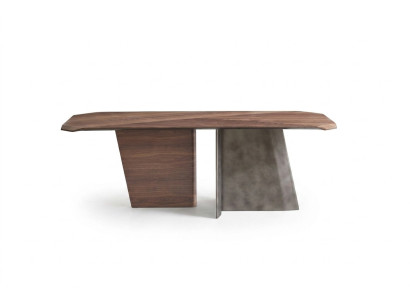 Ontwerper Bruine eettafel Luxe houten eettafel Eetkamer Hoogwaardige meubels