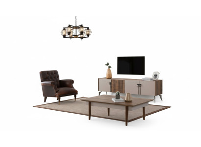Woonkamer Designer Set Luxe Salontafel Moderne TV-kast 3-delig Nieuw