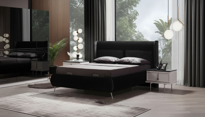 Designerbedden Luxe Bed 2x Nachtkastjes 3-delig Slaapkamer Nieuwe set