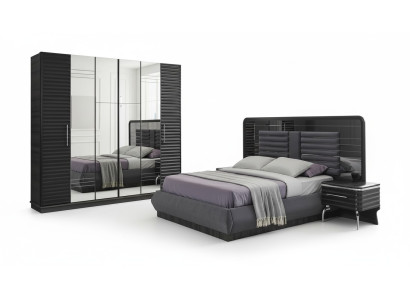 Bedframe Houten nachtkastjes Kledingkast Designer Slaapkamer set