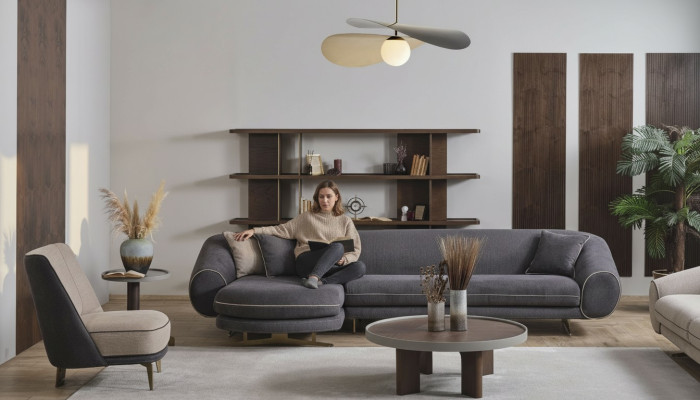 Grote woonlandschap Design salontafel Stijlvolle bijzettafel 4 delen