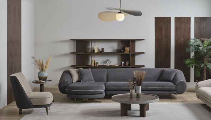 Grote woonlandschap Design salontafel Stijlvolle bijzettafel 4 delen