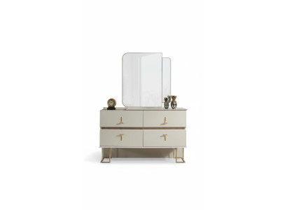 Slaapkamer set commode Elegant spiegel Moderne luxe meubels Nieuw 2-delig.