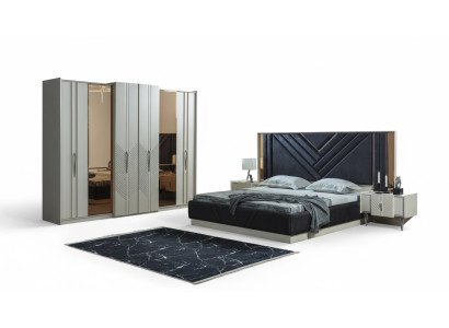 Slaapkamer Bedden Ontwerper Kledingkast Hout Nachtkastjes Set