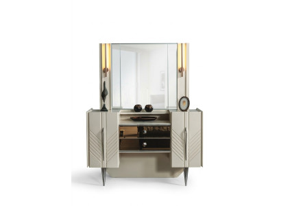 Slaapkamer Set Luxe Witte Kaptafel Spiegel Designer 2-delig Set