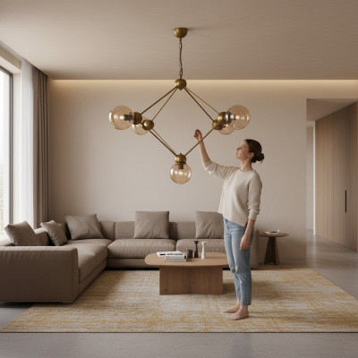 Plafondlamp kroonluchter plafondlampen plafondverlichting armatuur lamp 100x90