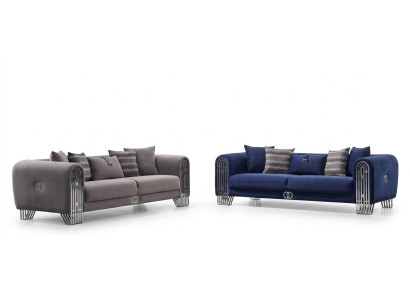 Compleet set van 2 delen luxe meubels bekledingsstof bankstel 3+3 zits nieuw